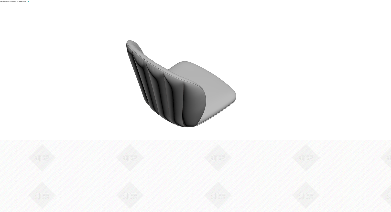 灰色软包扶手椅3D模型下载【ID:1229887279】
