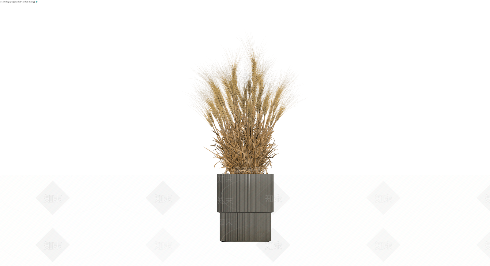 带盆麦穗盆栽3D模型下载【ID:1229870965】