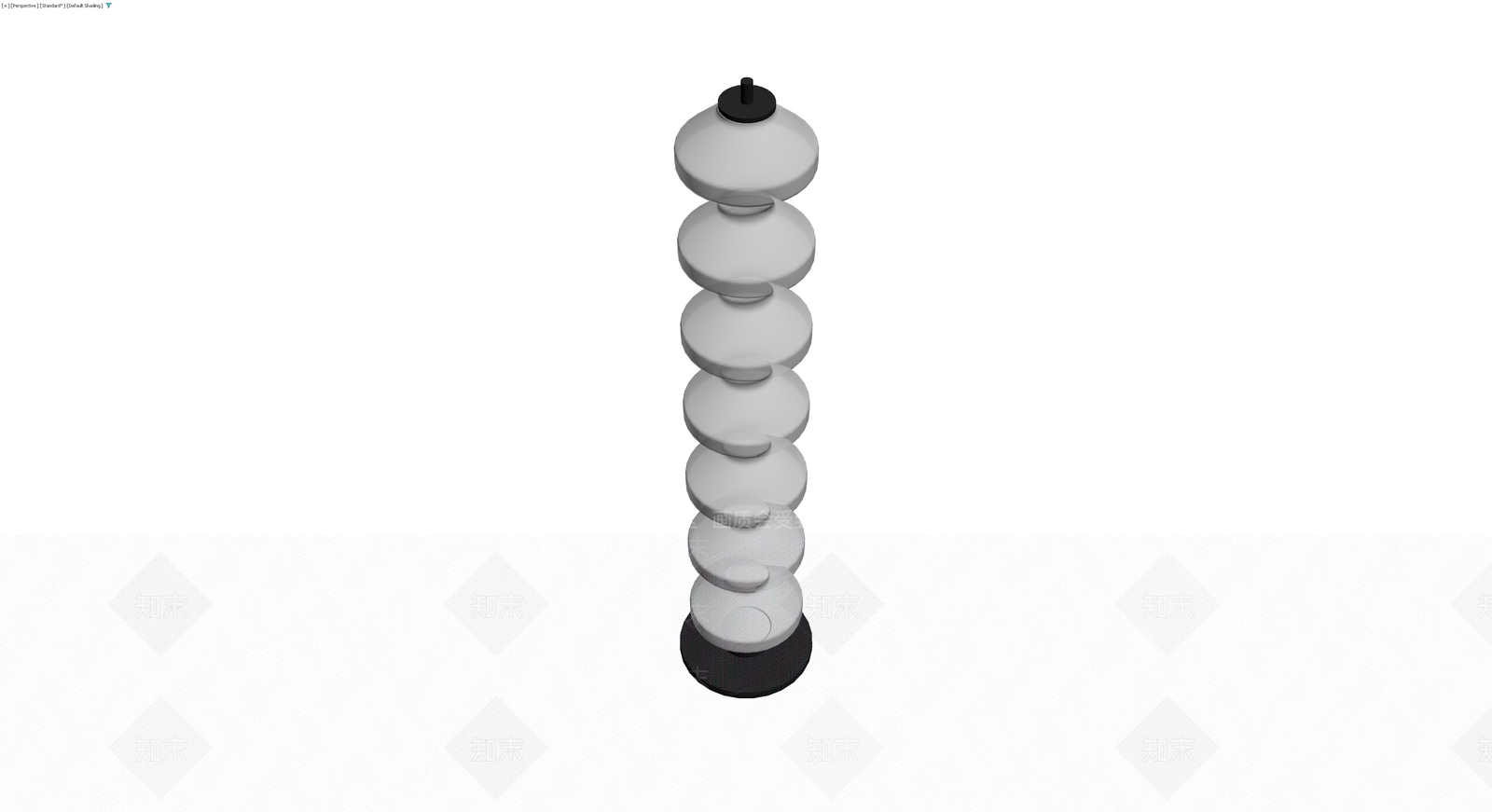 灰模绝缘子组件3D模型下载【ID:1229892027】