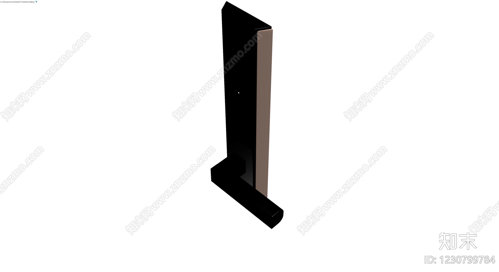 L型黑色把手模型3D模型下载【ID:1230799784】