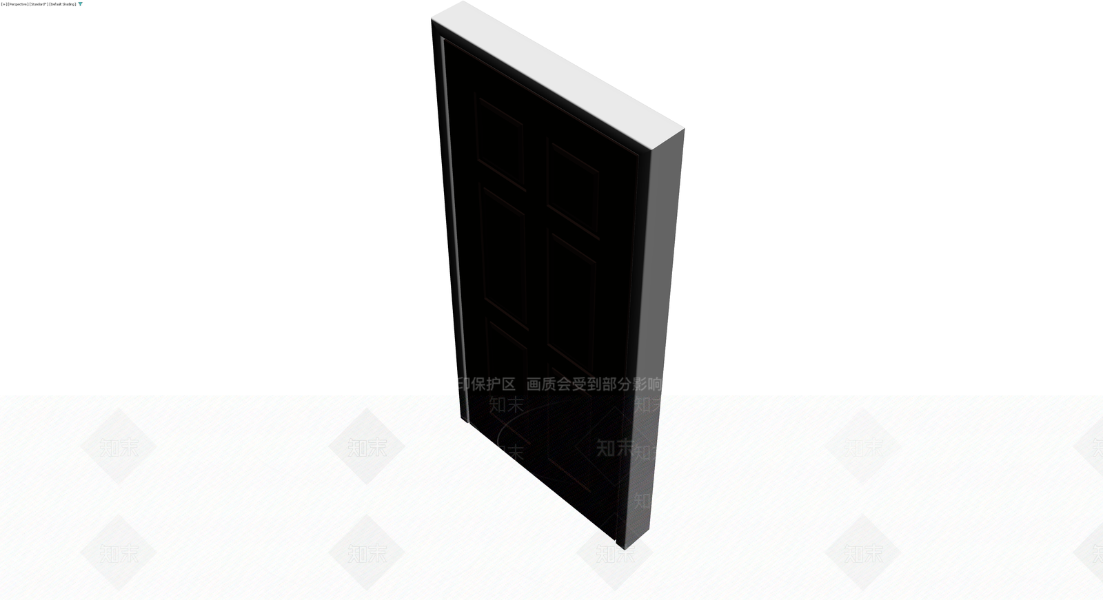 六格深色入户门3D模型下载【ID:1230110367】