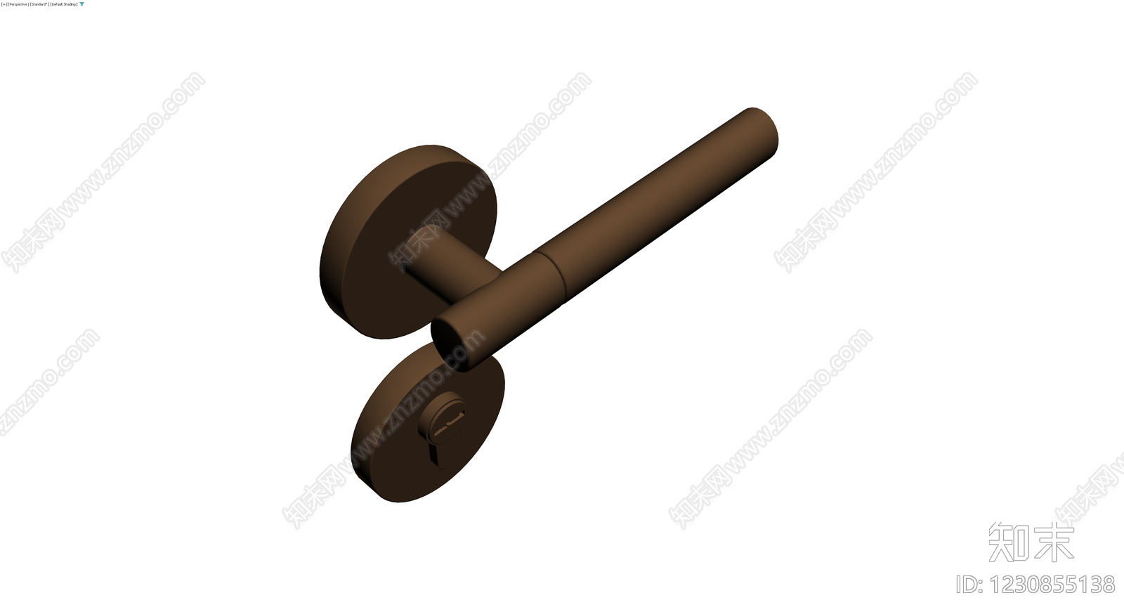 圆形门把手锁具3D模型下载【ID:1230855138】