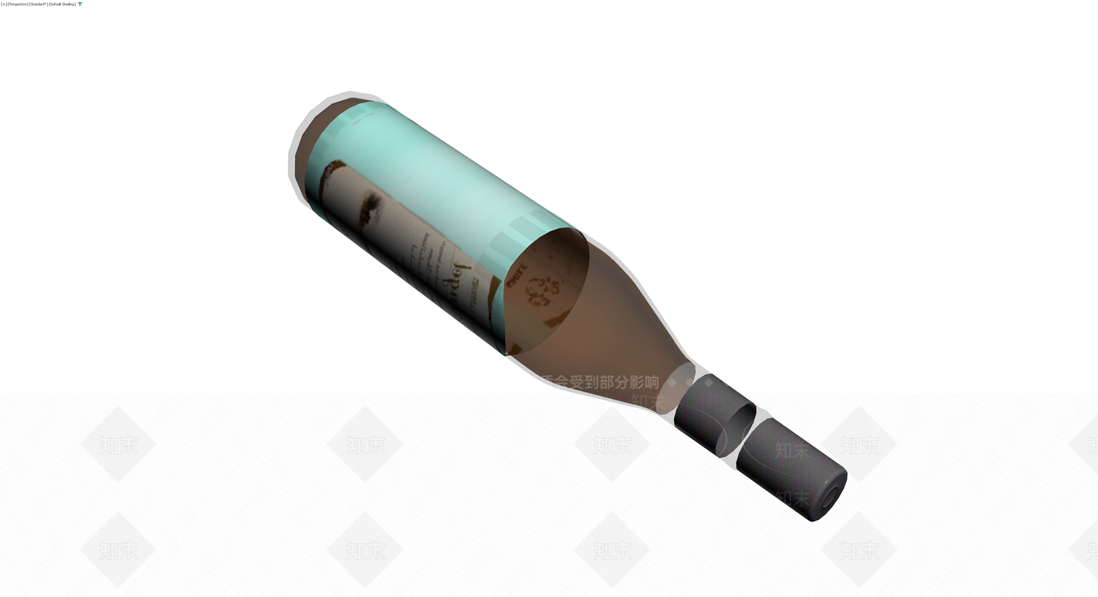 2003年份红酒瓶模型3D模型下载【ID:1230395845】