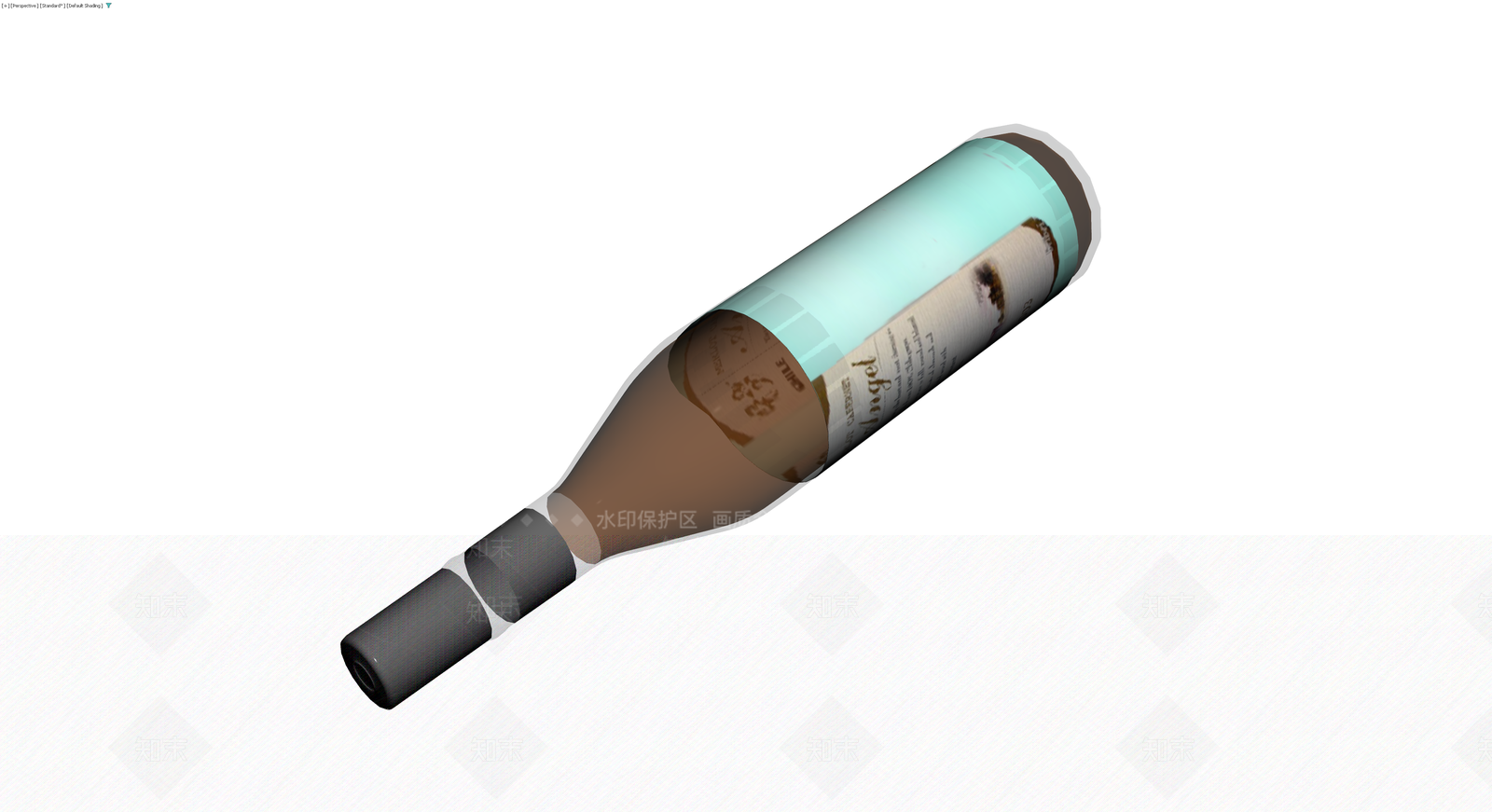 2003年份红酒瓶模型3D模型下载【ID:1230395845】