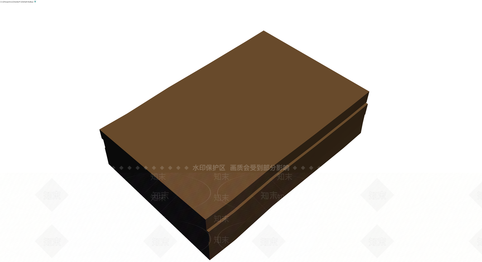 棕色矩形床垫3D模型下载【ID:1230400905】