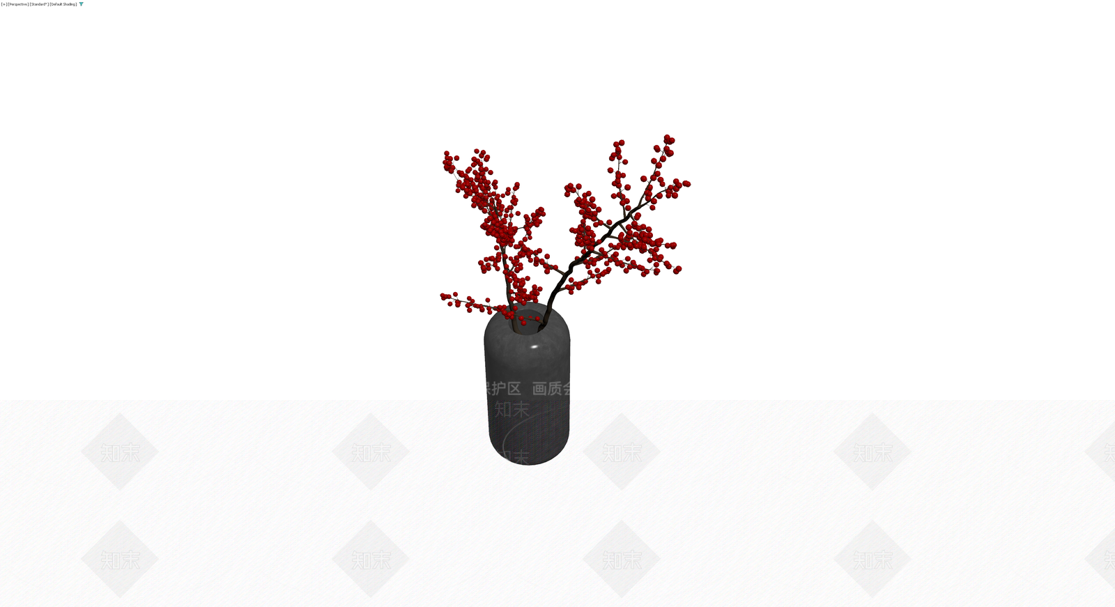 花瓶红果盆栽组合3D模型下载【ID:1230164722】