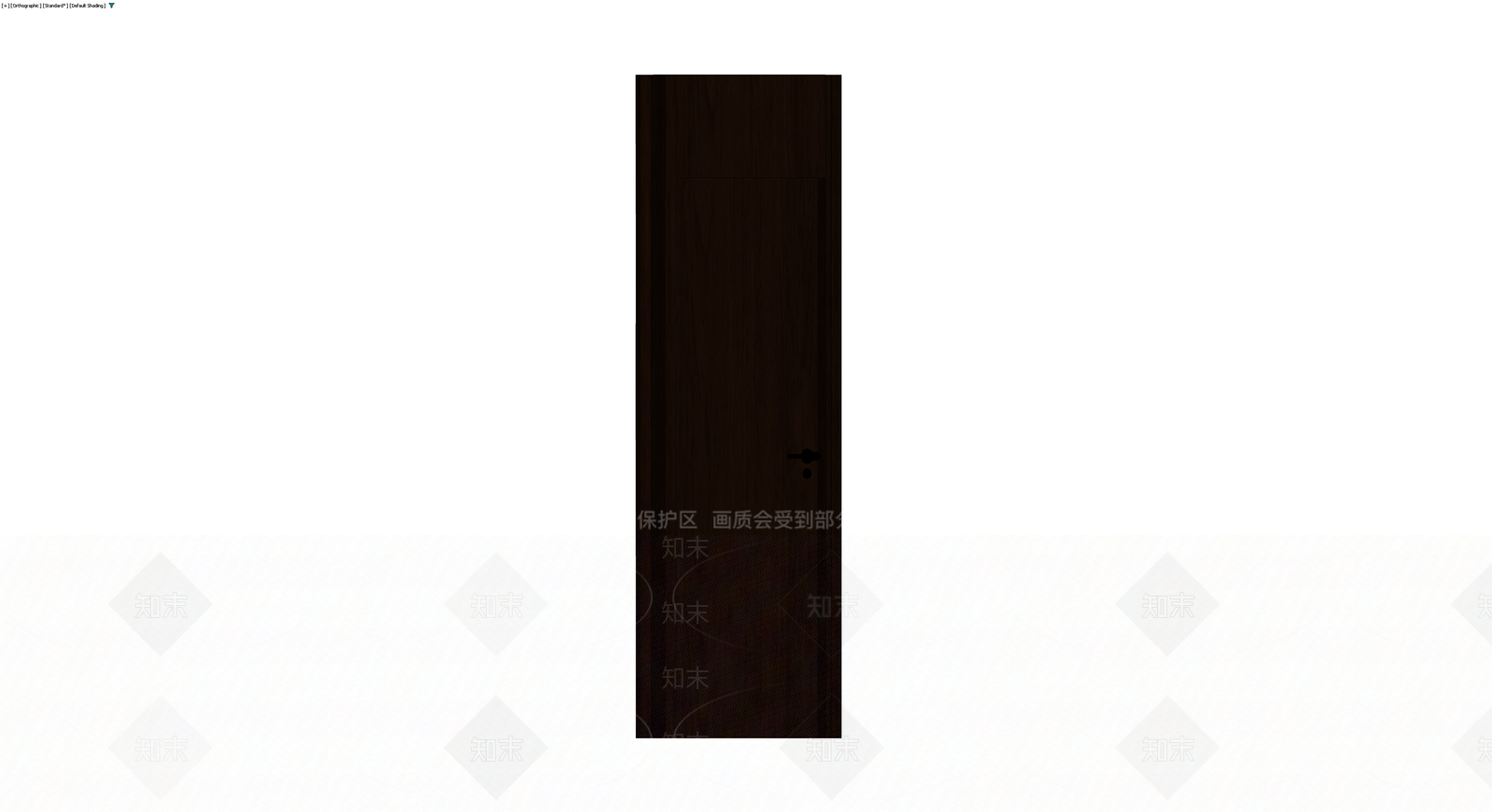 深色木纹成品门3D模型下载【ID:1229890856】