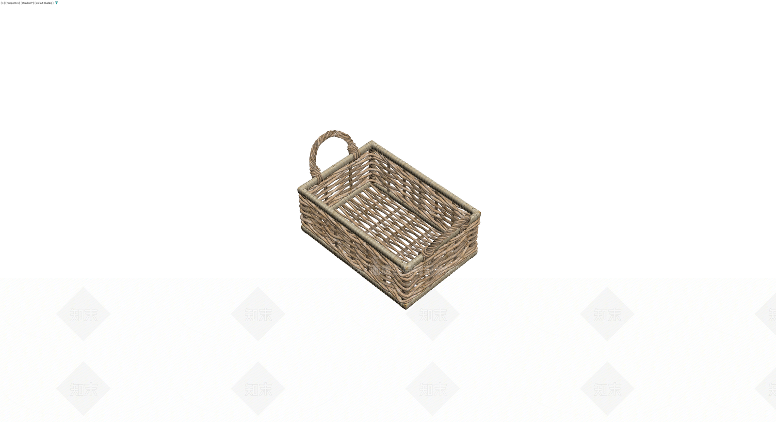 藤编提手收纳篮3D模型下载【ID:1230395590】