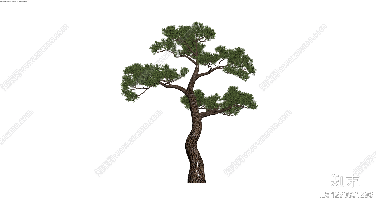 造型松树景观模型3D模型下载【ID:1230801296】