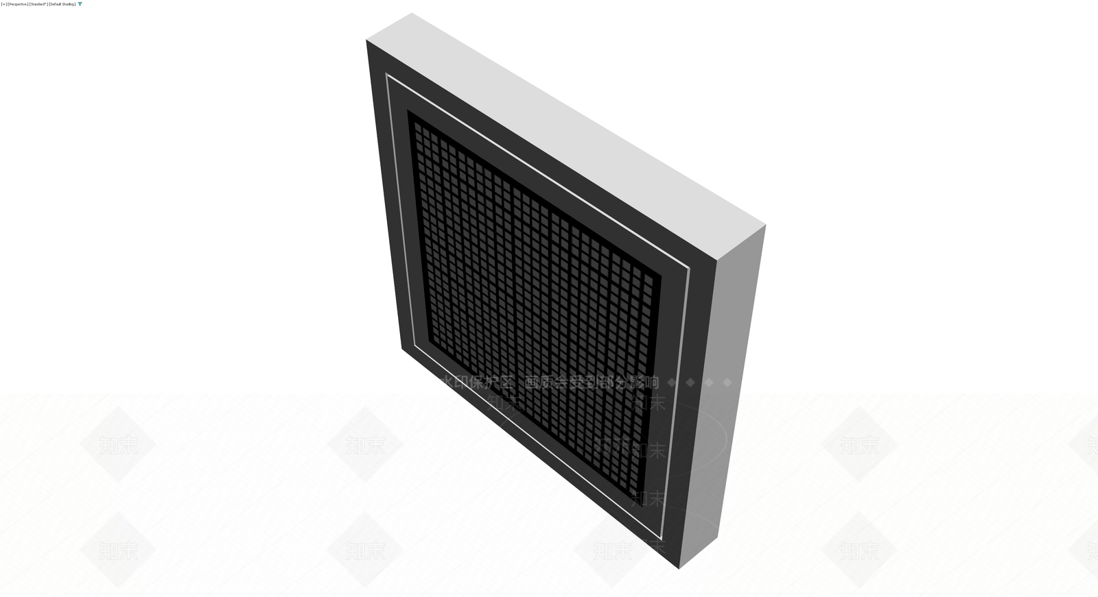 矩形格栅通风口组件3D模型下载【ID:1230542997】