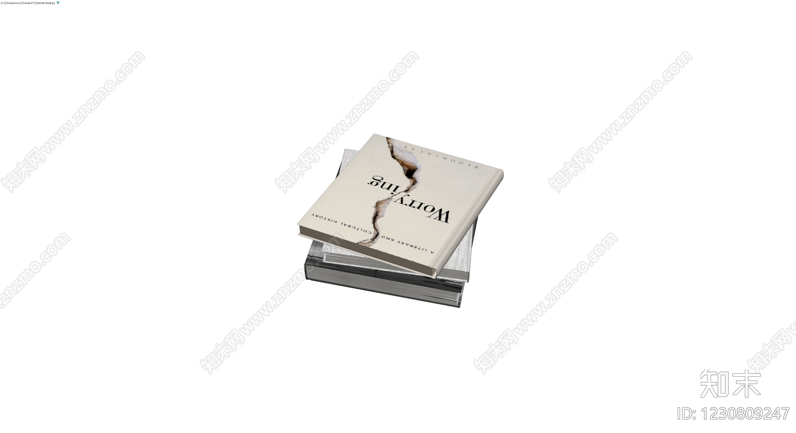 书籍堆叠组合模型3D模型下载【ID:1230809247】