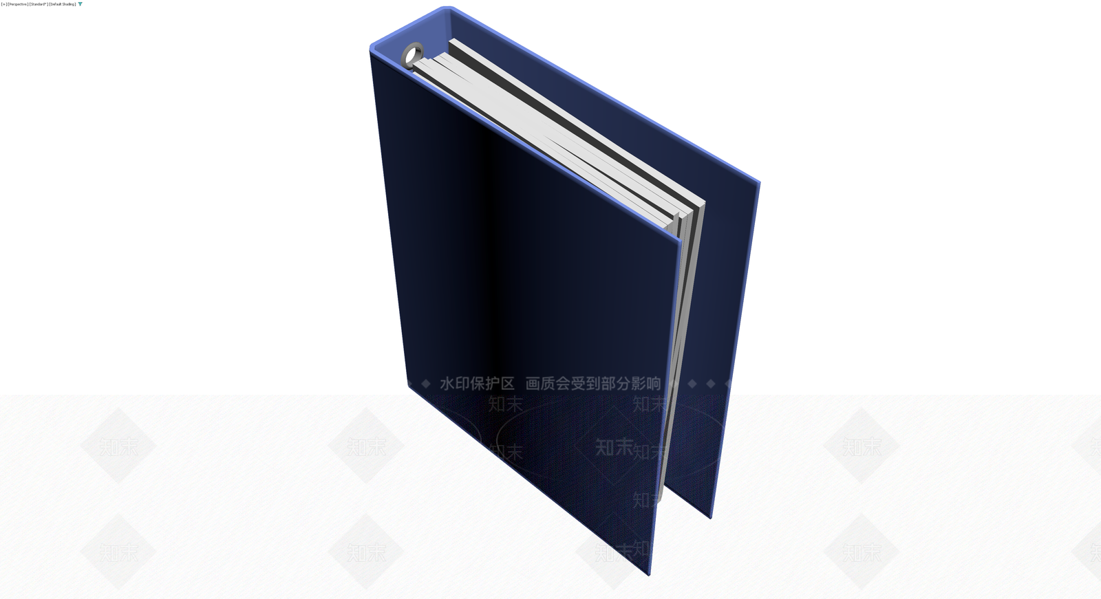 蓝色脊背文件夹3D模型下载【ID:1230411528】
