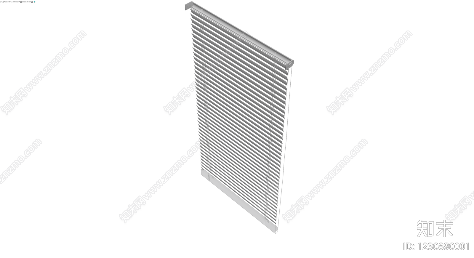 白色百叶窗组件3D模型下载【ID:1230890001】
