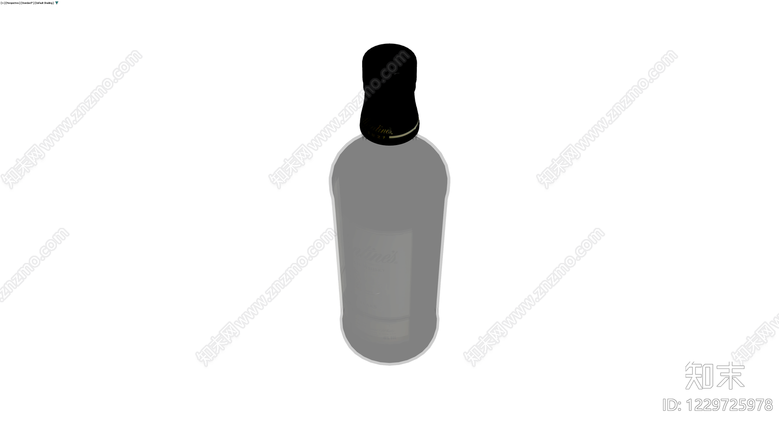 Ballantine's威士忌酒瓶模型3D模型下载【ID:1229725978】
