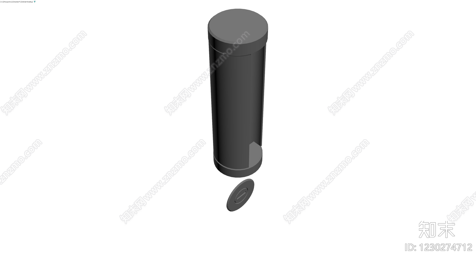 圆柱形密封罐3D模型下载【ID:1230274712】