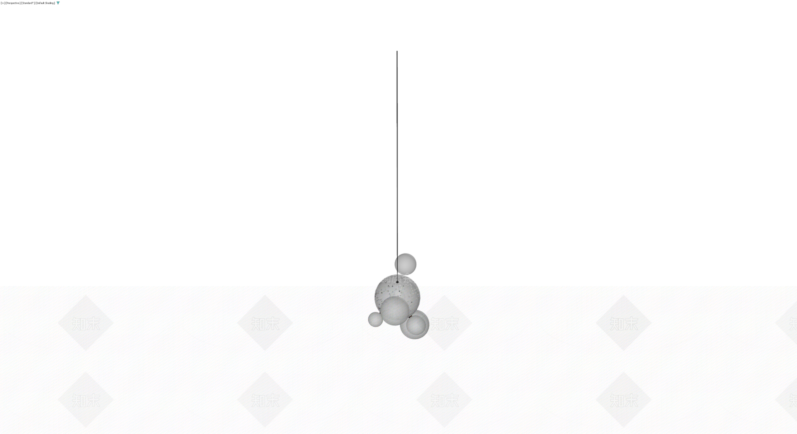 球形组合吊灯3D模型下载【ID:1230775913】