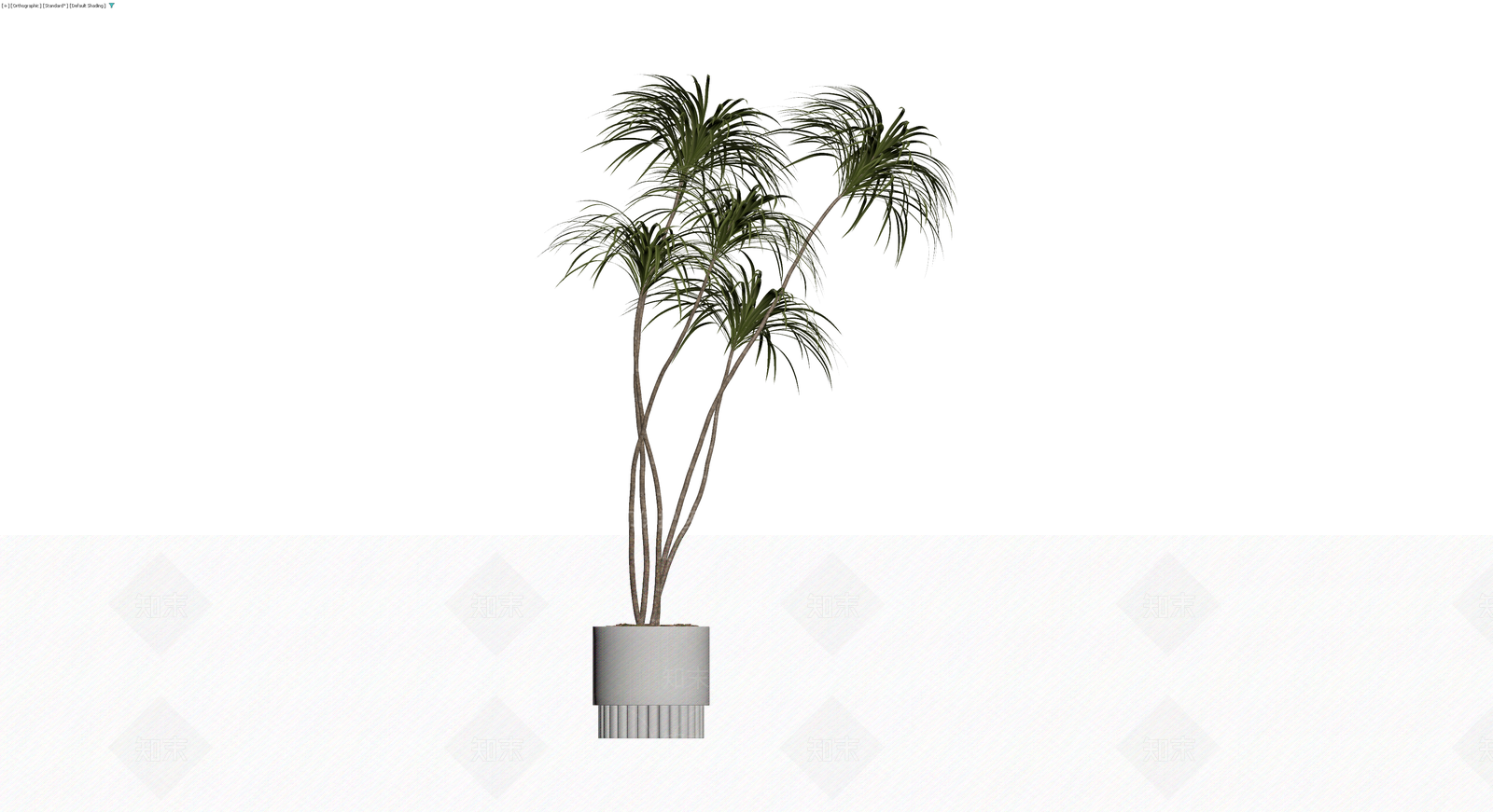 带盆绿植盆栽3D模型下载【ID:1230346936】