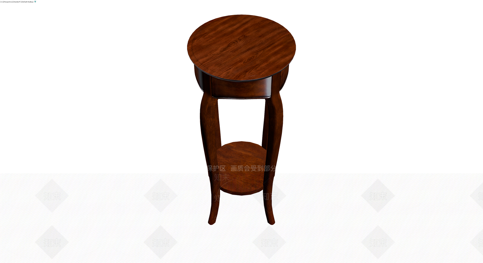 实木圆几边桌模型3D模型下载【ID:1229625091】