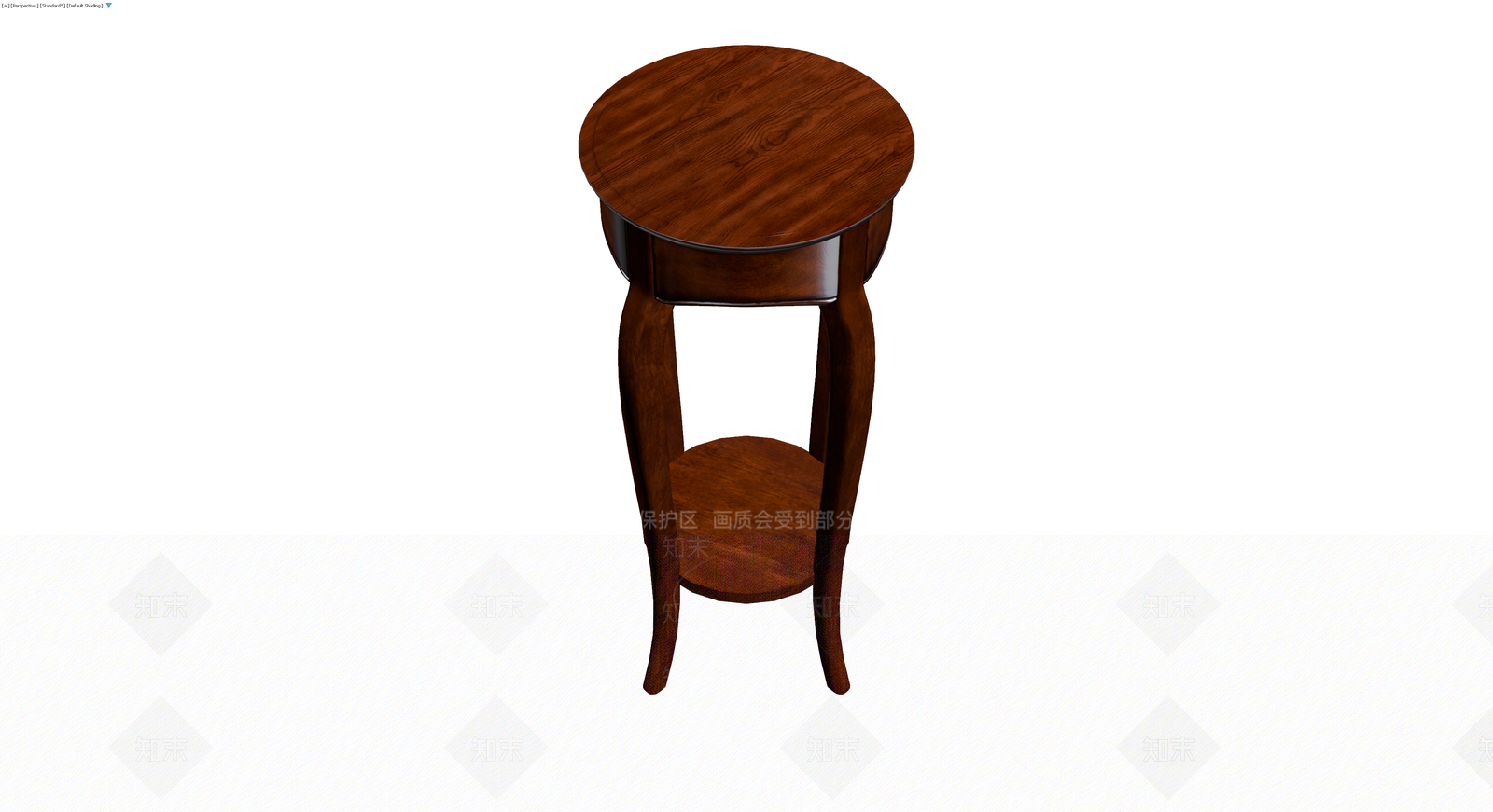 实木圆几边桌模型3D模型下载【ID:1229625091】