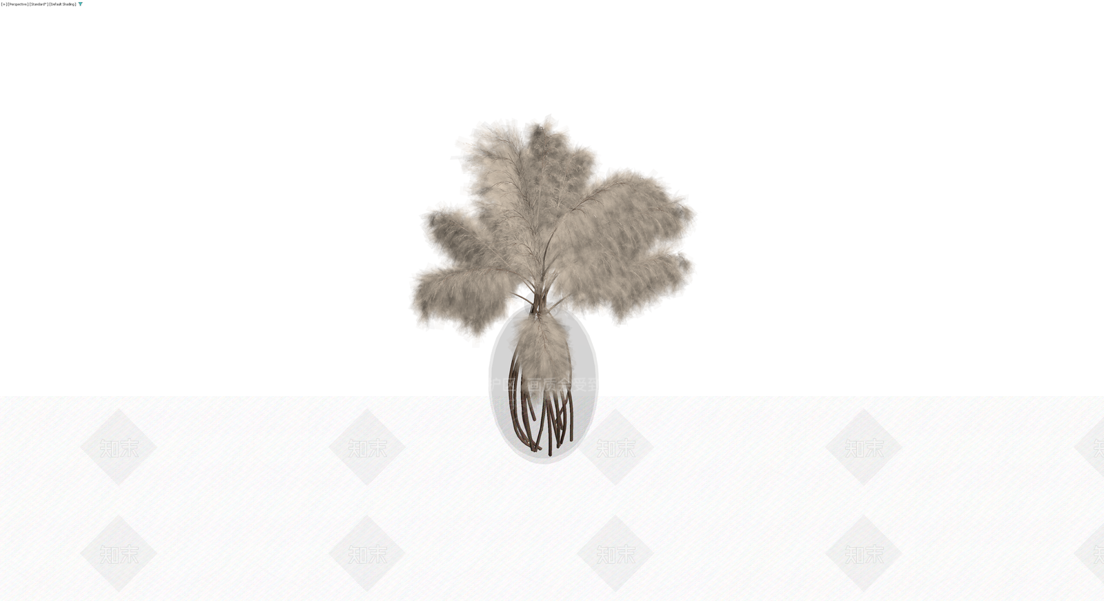花瓶插干草装饰3D模型下载【ID:1230701700】