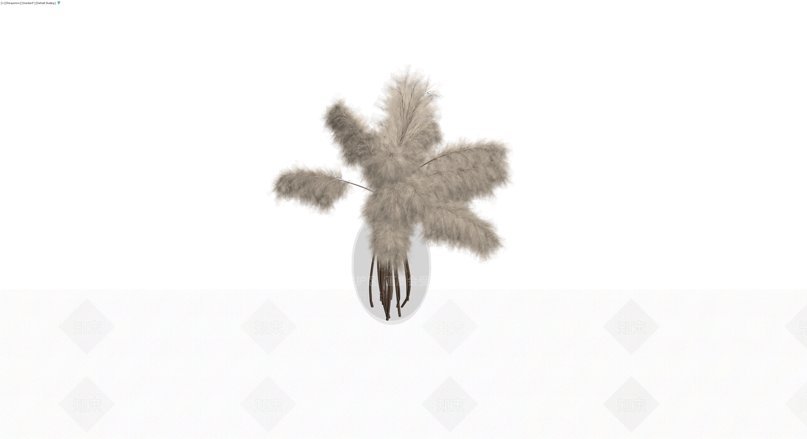 花瓶插干草装饰3D模型下载【ID:1230701700】