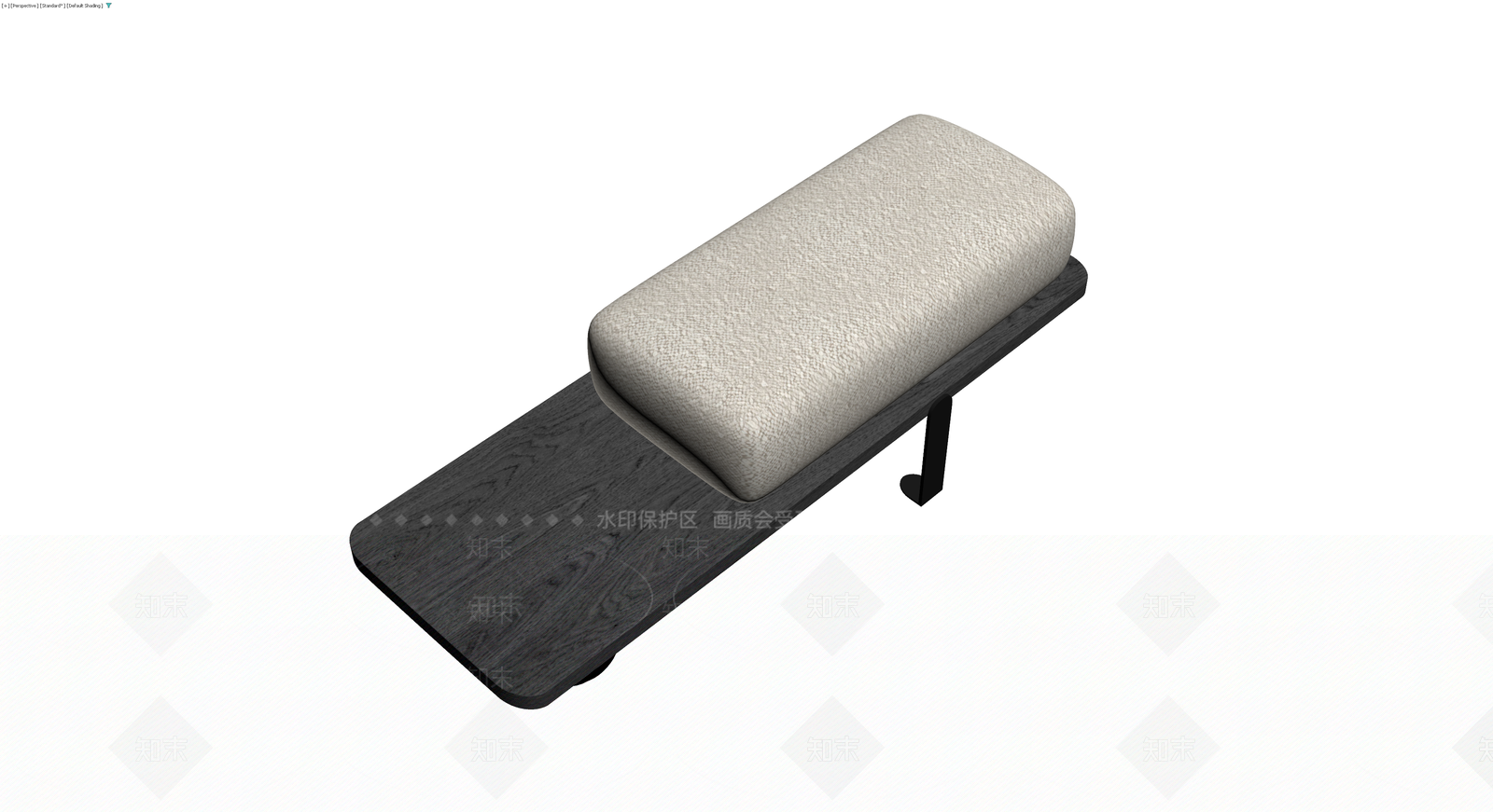 现代软包长凳3D模型下载【ID:1230554428】