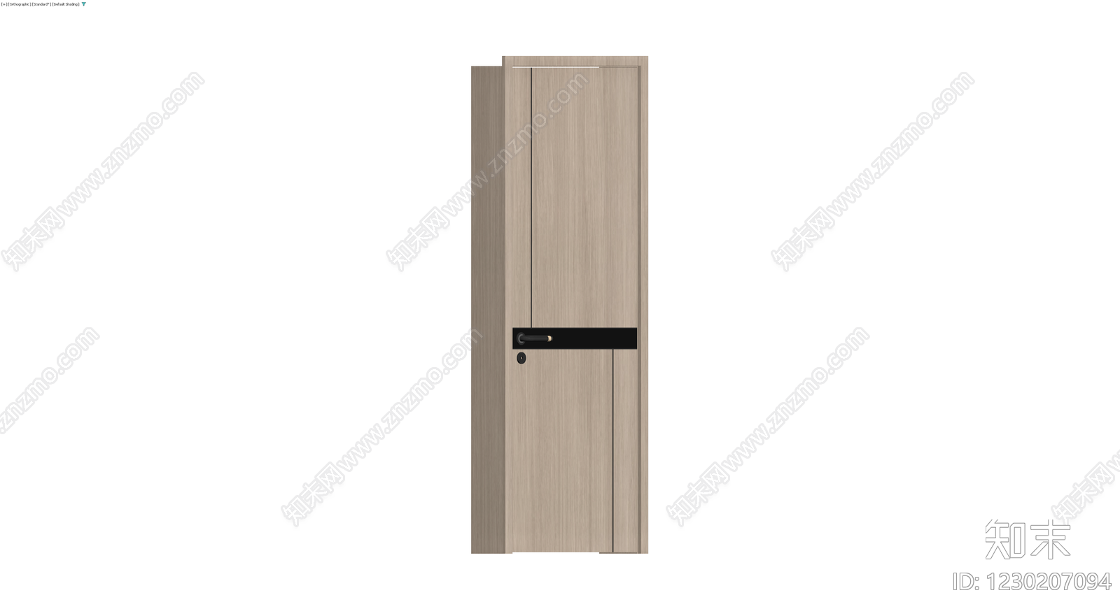 现代风格双拼色成品门3D模型下载【ID:1230207094】