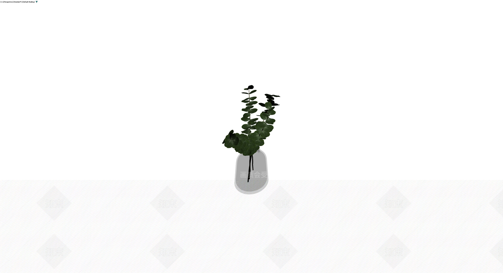 瓶插尤加利叶盆栽3D模型下载【ID:1229634775】