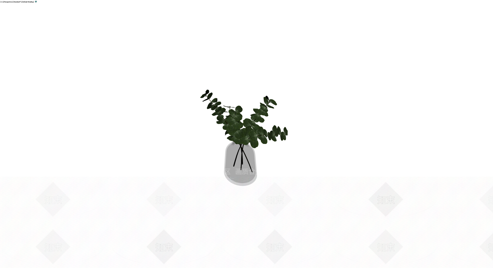 瓶插尤加利叶盆栽3D模型下载【ID:1229634775】