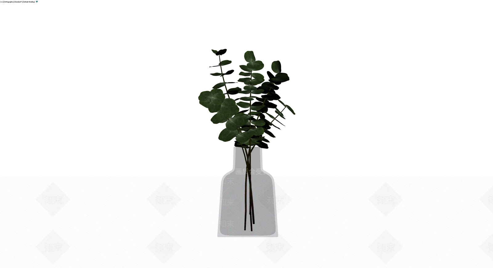 瓶插尤加利叶盆栽3D模型下载【ID:1229634775】