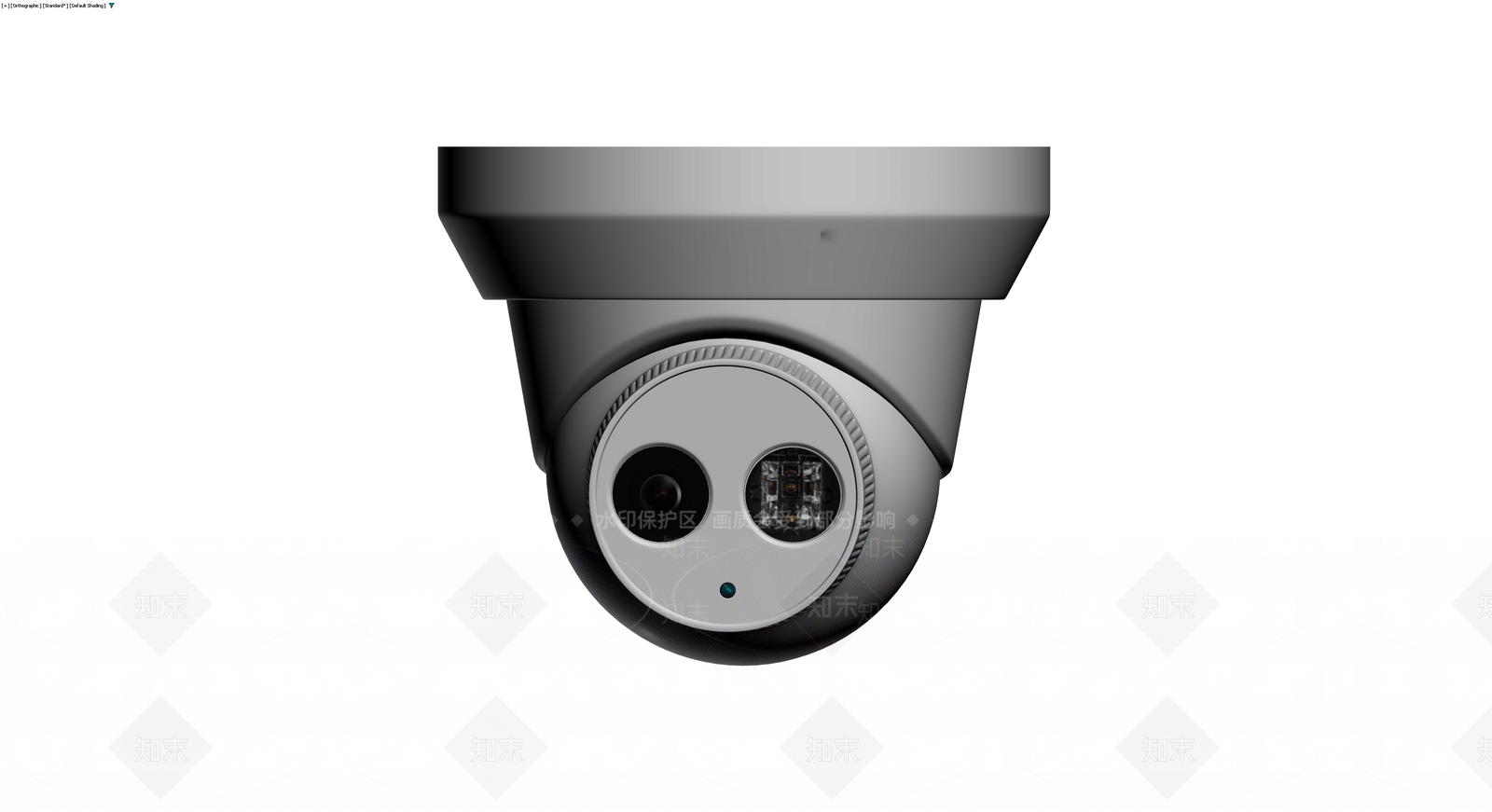 黑白配色安防监控摄像头3D模型下载【ID:1229914300】