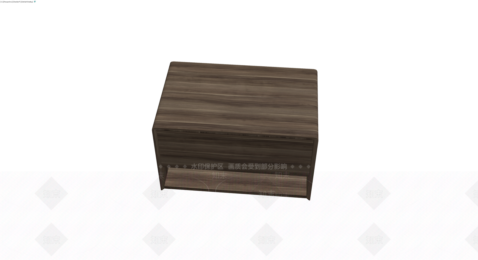 深木色现代床头柜3D模型下载【ID:1230131354】