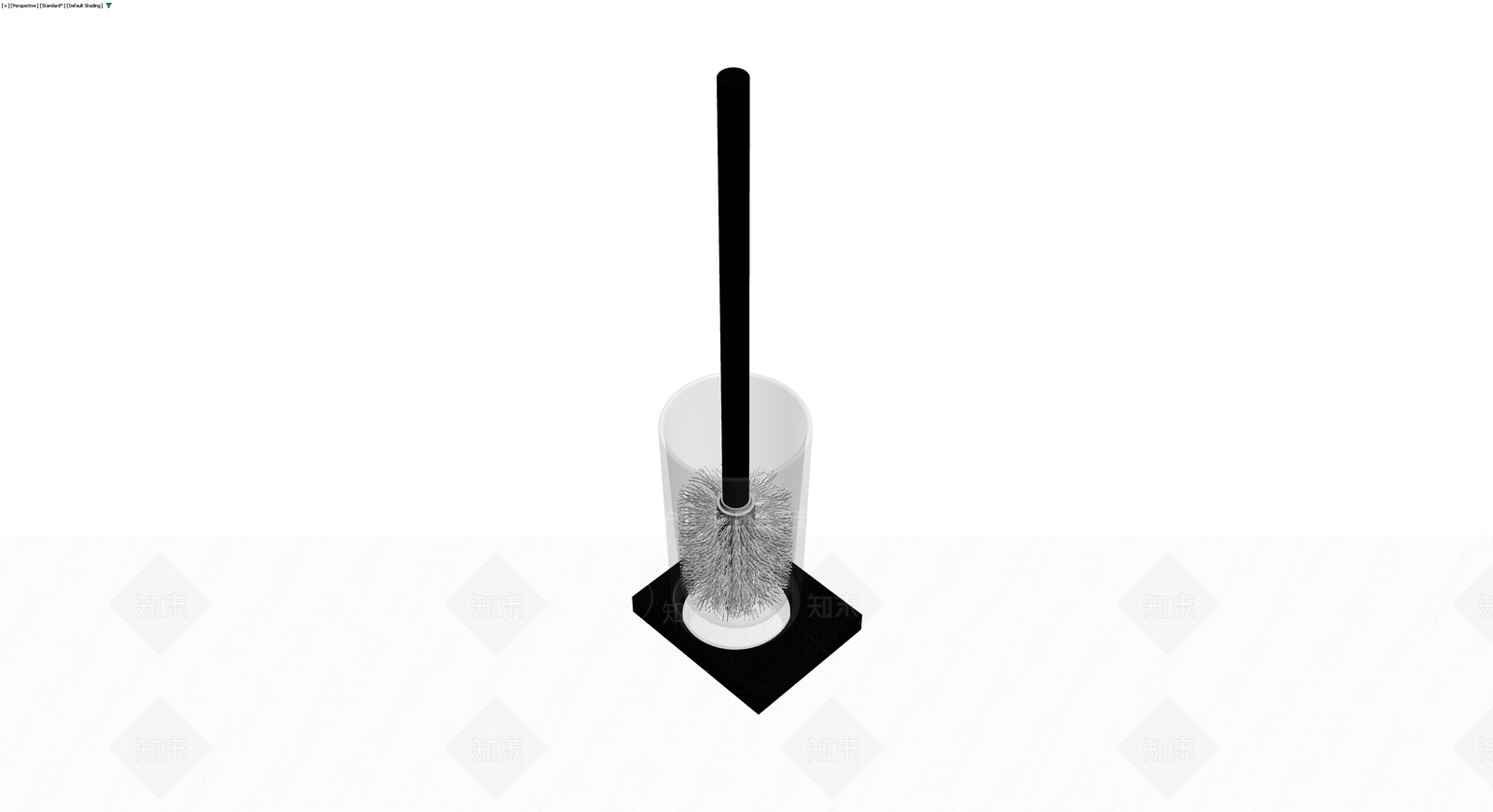 黑白配色马桶刷套装3D模型下载【ID:1230601066】