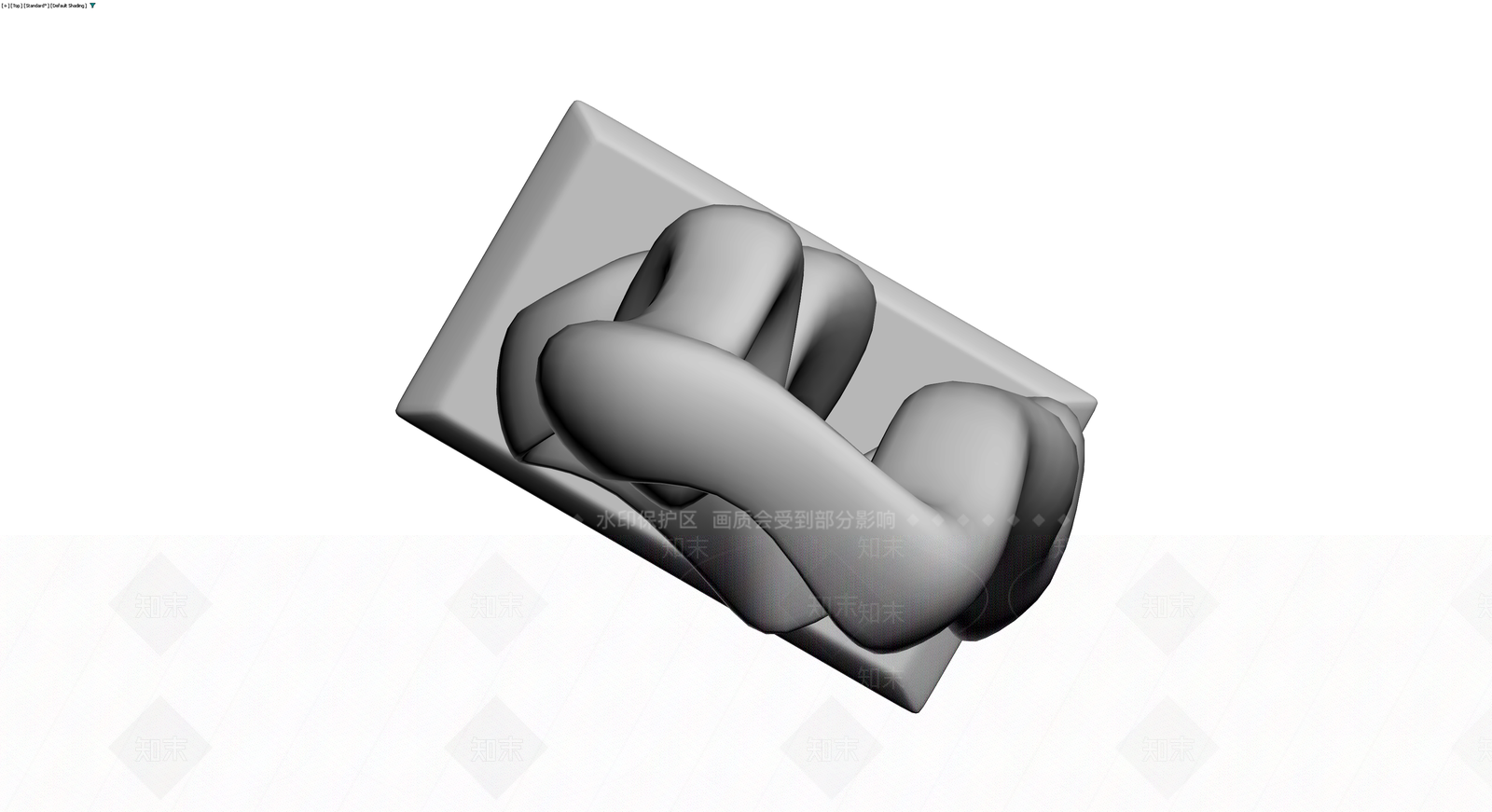 抽象流线雕塑3D模型下载【ID:1230631405】