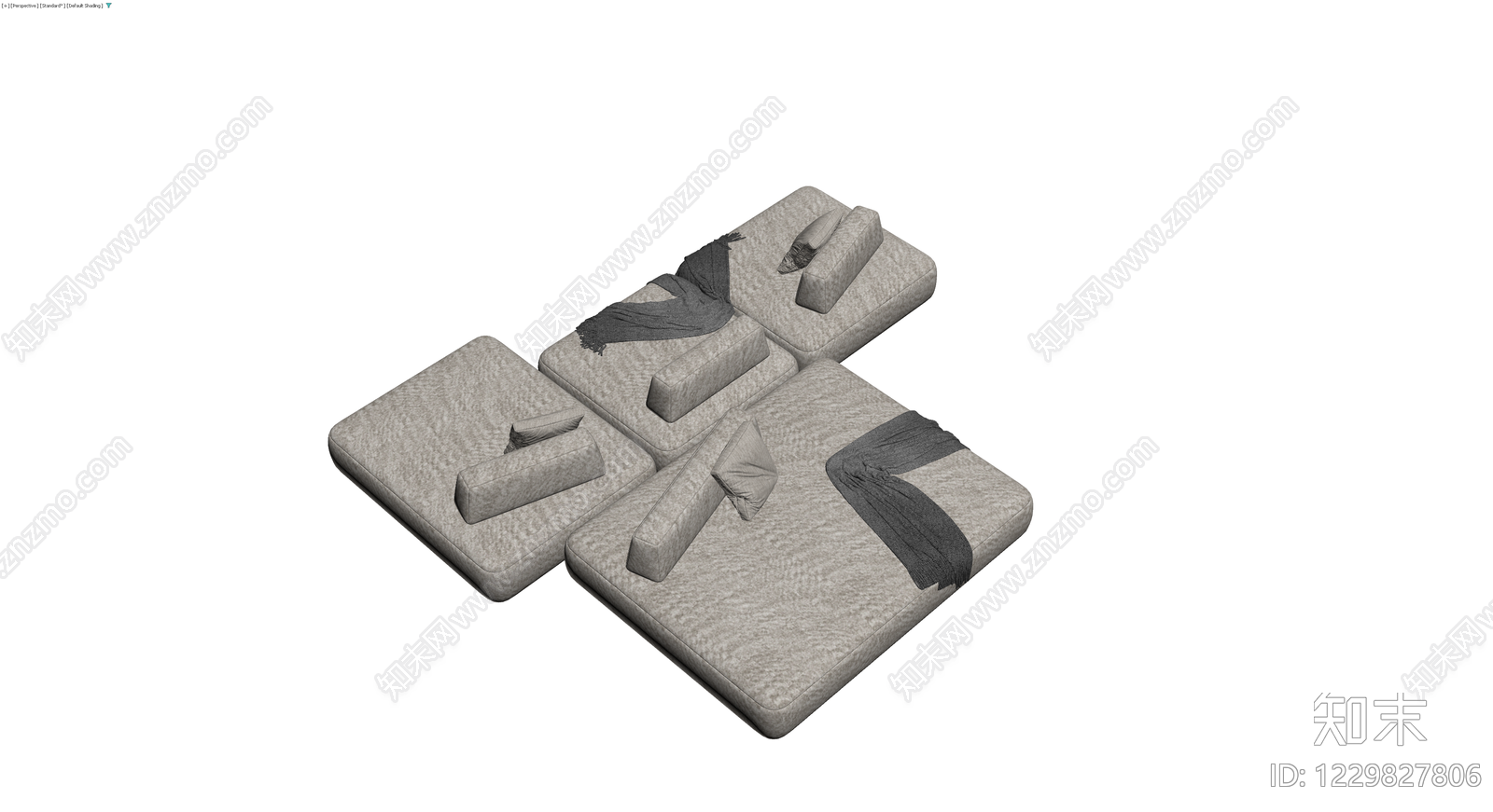 现代模块化组合沙发3D模型下载【ID:1229827806】
