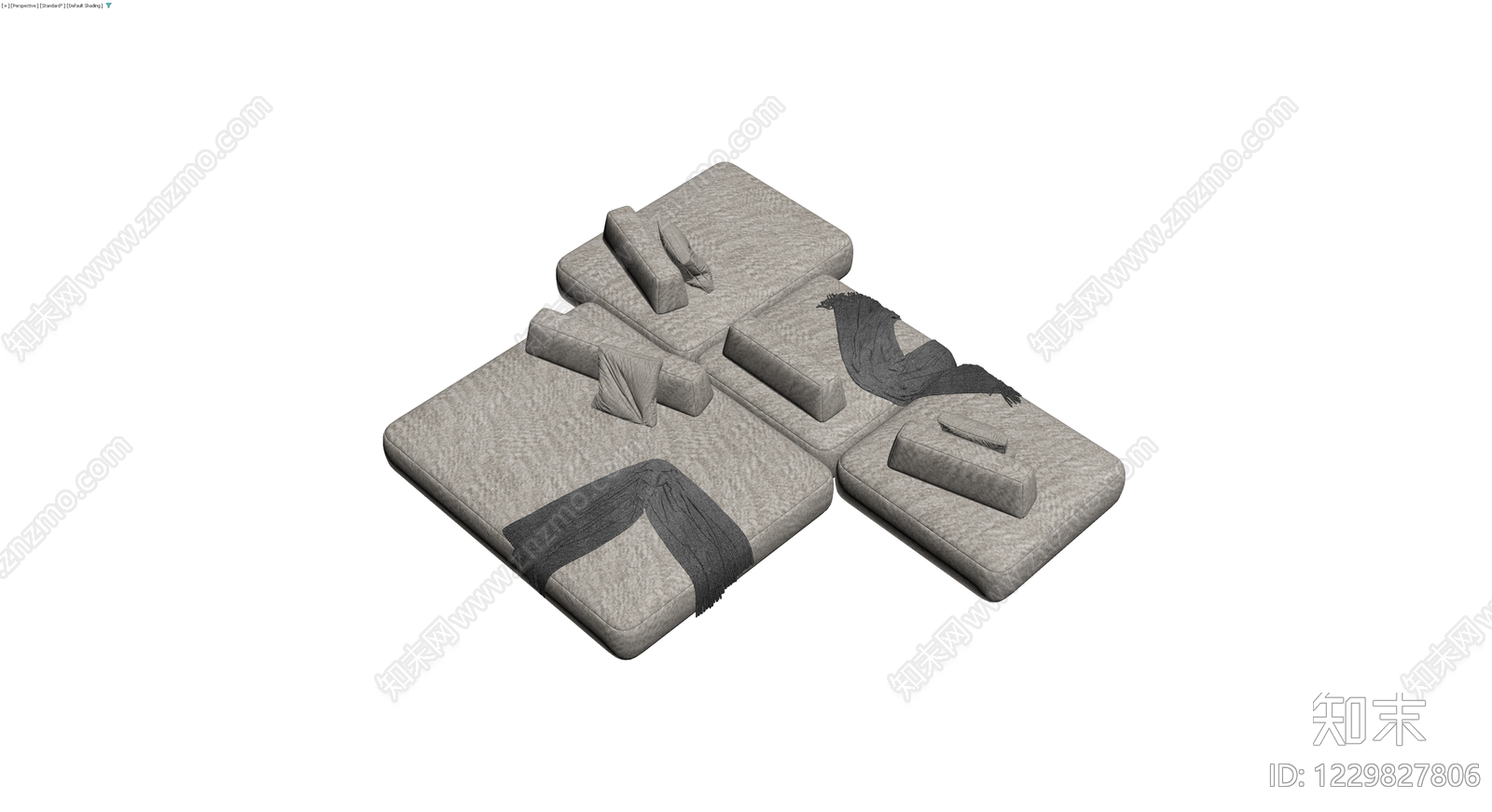 现代模块化组合沙发3D模型下载【ID:1229827806】