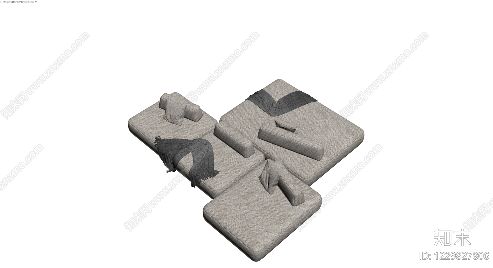 现代模块化组合沙发3D模型下载【ID:1229827806】