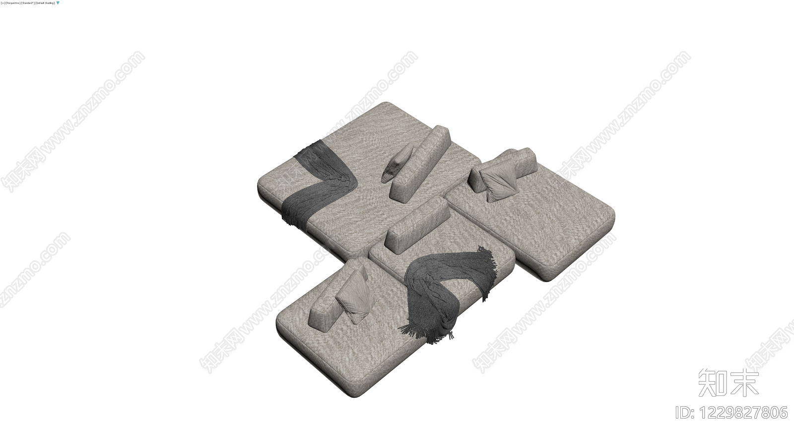 现代模块化组合沙发3D模型下载【ID:1229827806】