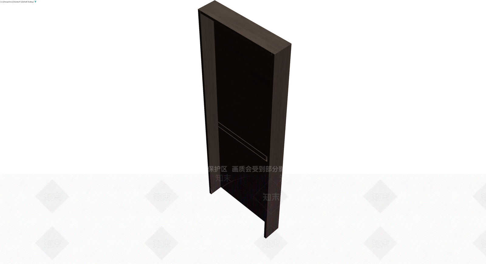 深色木纹单开门柜3D模型下载【ID:1229931233】