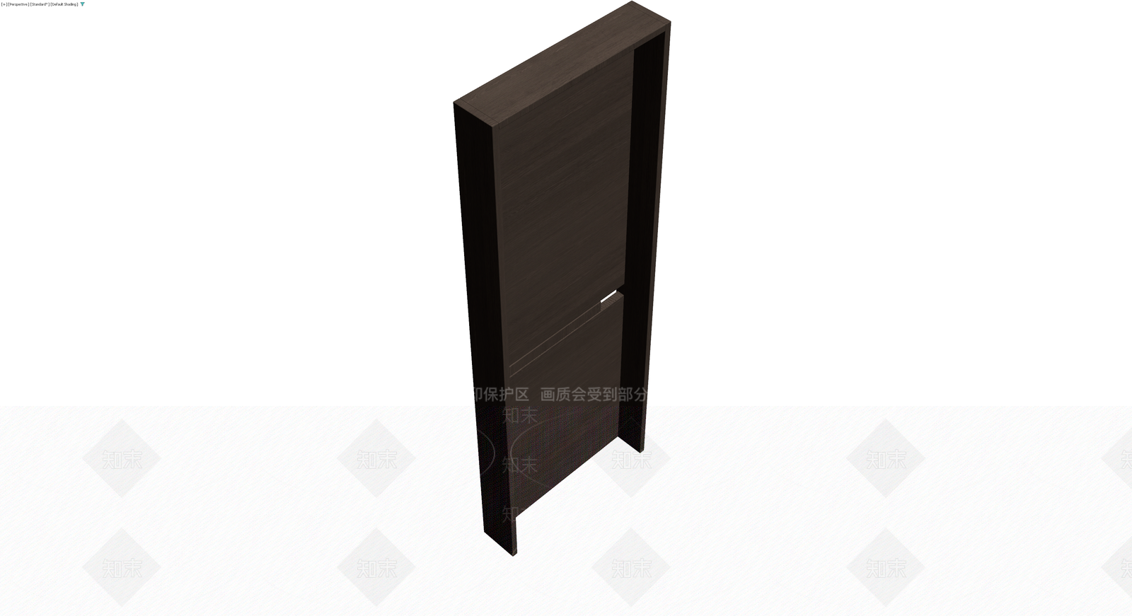深色木纹单开门柜3D模型下载【ID:1229931233】