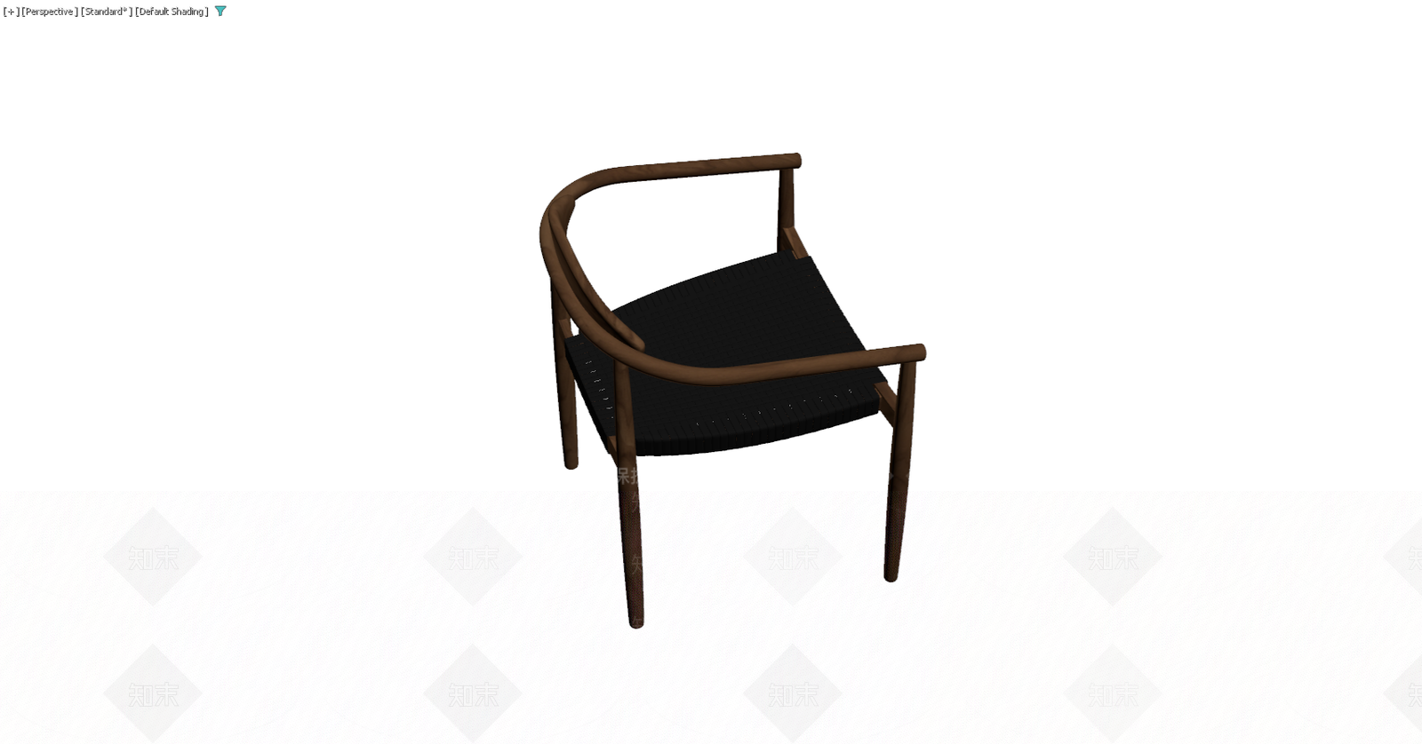 实木编织扶手椅3D模型下载【ID:1229577387】