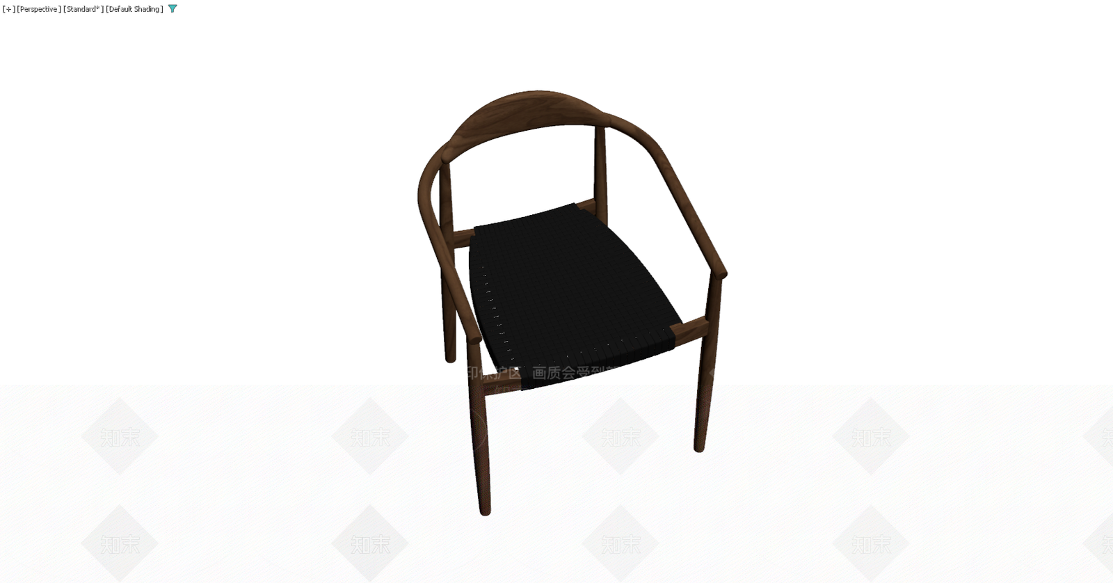 实木编织扶手椅3D模型下载【ID:1229577387】