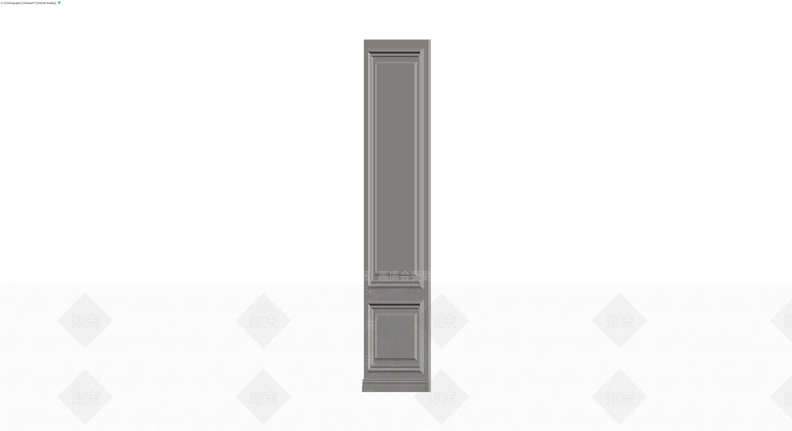 双板装饰线条门3D模型下载【ID:1230317642】