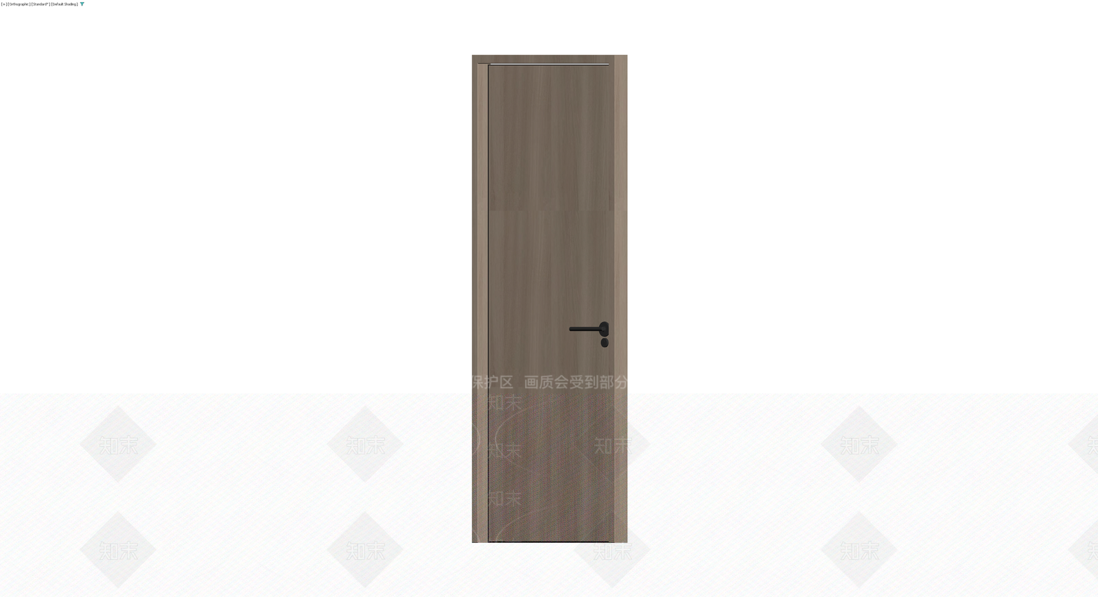 现代简约风格成品门3D模型下载【ID:1230376479】