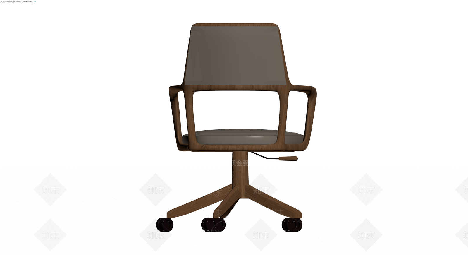木质框架办公椅3D模型下载【ID:1229598691】