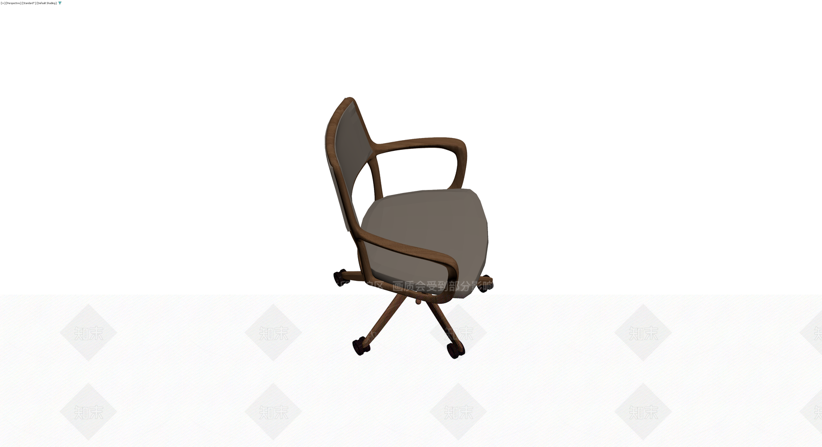 木质框架办公椅3D模型下载【ID:1229598691】