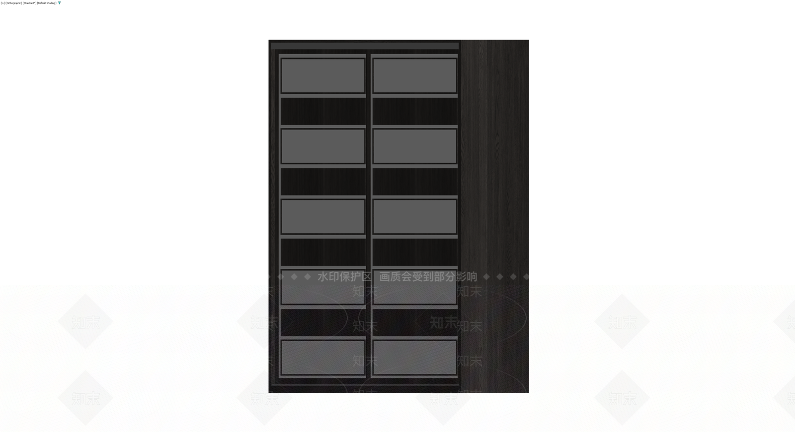 深色木纹抽屉柜3D模型下载【ID:1230632225】