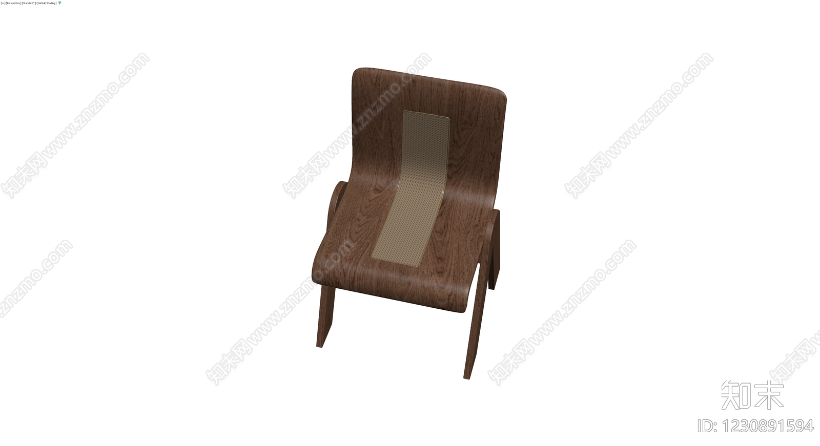 深色木纹编织靠背椅3D模型下载【ID:1230891594】