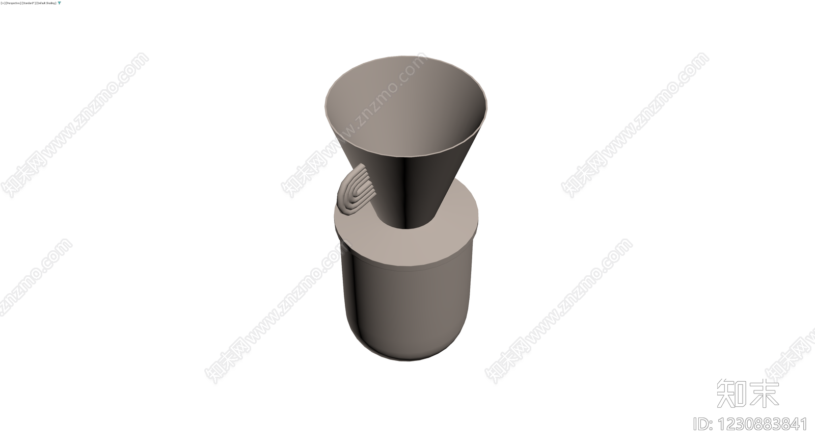 带把手咖啡滤杯套装3D模型下载【ID:1230883841】