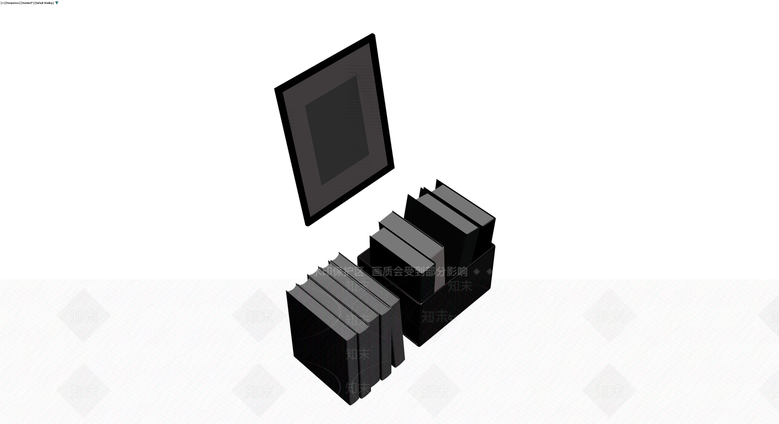 书籍与收纳盒组合3D模型下载【ID:1229996953】